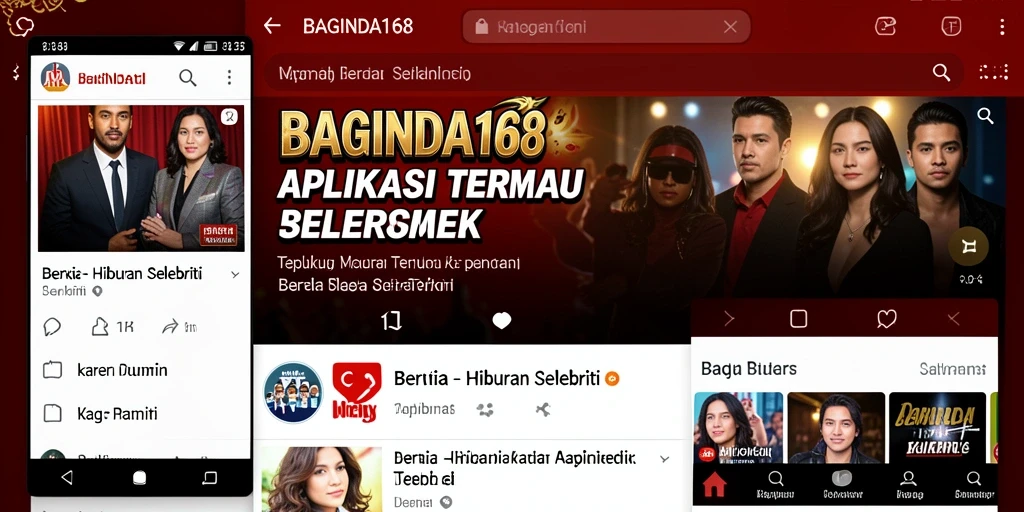 Antarmuka menarik dan informatif dari aplikasi BAGINDA168.