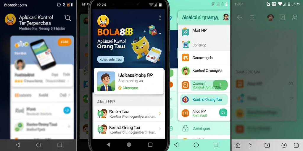 Tampilan antarmuka aplikasi Kontrol Orang Tua BOLA88 yang user-friendly.