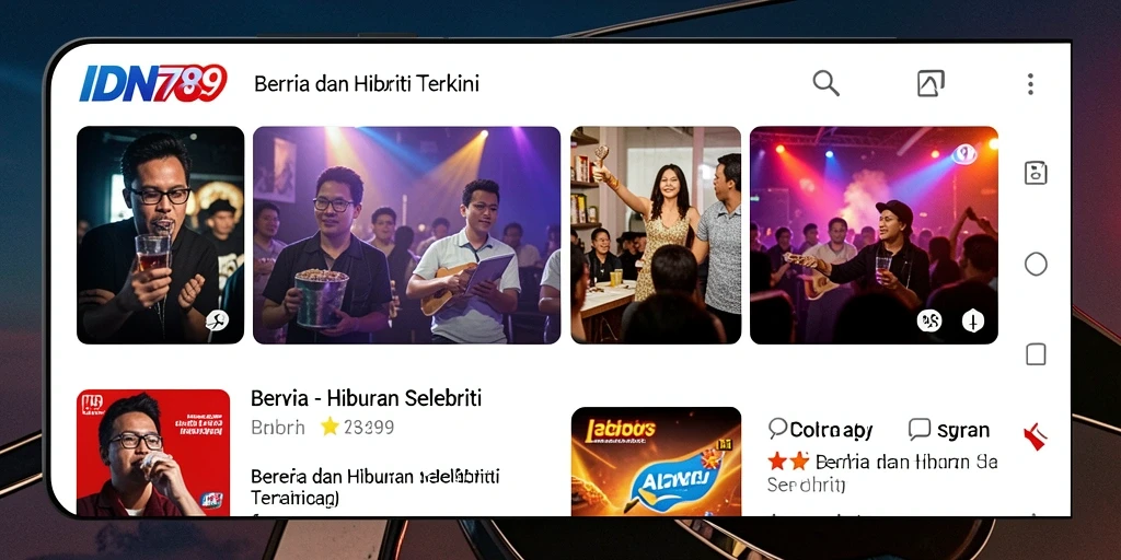 Tampilan antarmuka IDN789 yang menarik dan informatif.