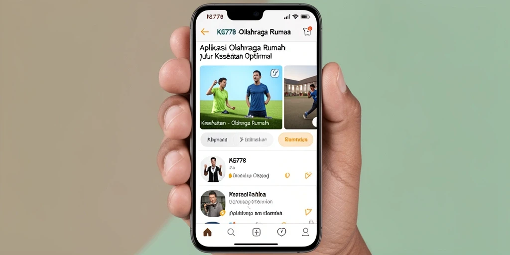 Antarmuka KG778 yang menarik dan fungsi olahraga rumah yang efisien.