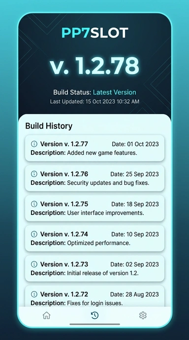 Riwayat versi pp7slot untuk pengguna Android Indonesia